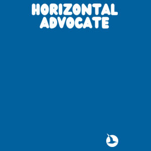 HORIZONTAL ADVOCATE Unisex Tee - White Print Design