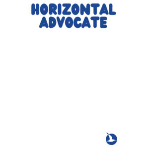 HORIZONTAL ADVOCATE Unisex Tee - Blue Print Design
