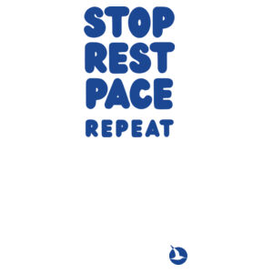 STOP REST PACE REPEAT Dress/Nightie - Blue Print Design