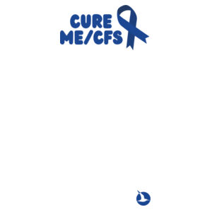 CURE ME/CFS RIBBON Dress/Nightie - Blue Print Design