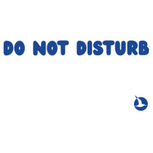 DO NOT DISTURB Pillowcase - Blue Print Design