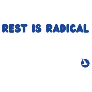 REST IS RADICAL Pillowcase - Blue Print Design