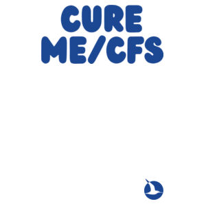 CURE ME/CFS Womens Crew Neck Tee - Blue Print Design