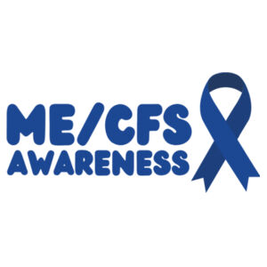 ME/CFS AWARENESS Womens Scoop Neck Tee - Blue Print Design