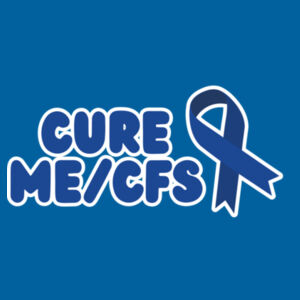 CURE ME/CFS RIBBON Surf Cap - Blue Print with White Outline Design
