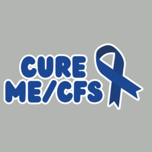 CURE ME/CFS RIBBON Bucket Hat - Blue Print White Outline Design