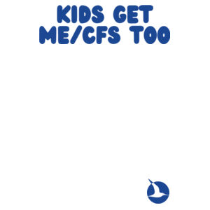KIDS GET ME/CFS TOO Youth Tee -  Blue Print Design