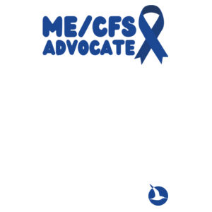 ME/CFS ADVOCATE RIBBON - Womens Crew Neck Tee - Blue Print Design