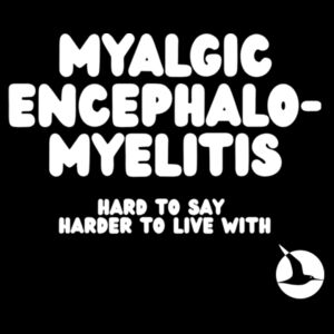 MYALGIC ENCEPHALO-MYELITIS Folding Shopper - White Print Design