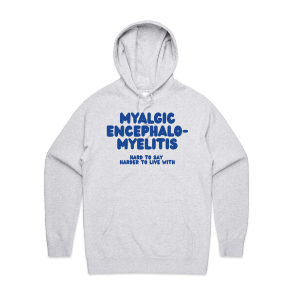MYALGIC ENCEPHALO-MYELITIS Unisex Hoodie - Blue Print Thumbnail
