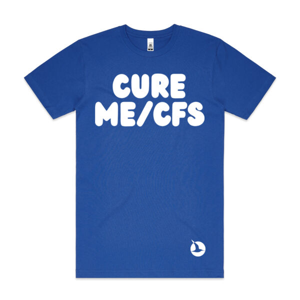 CURE ME/CFS Unisex Tee - White Print Thumbnail
