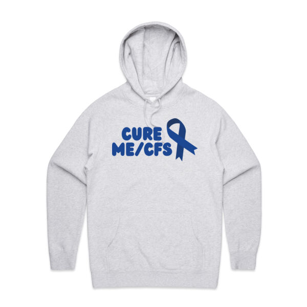 CURE ME/CFS RIBBON Unisex Hoodie - Blue Print Thumbnail