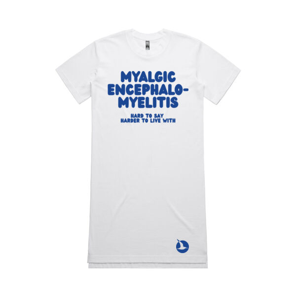MYALGIC ENCEPHALO-MYELITIS Dress/Nightie - Blue Print Thumbnail
