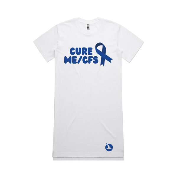 CURE ME/CFS RIBBON Dress/Nightie - Blue Print Thumbnail