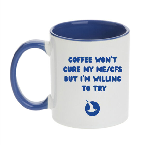 COFFEE WON'T CURE ME/CFS Mug - Blue Print Thumbnail