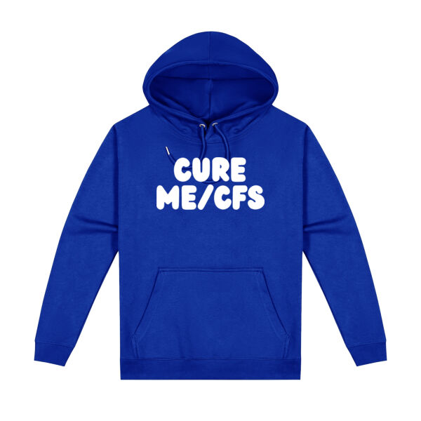 CURE ME/CFS Youth Hoodie - White Print Thumbnail