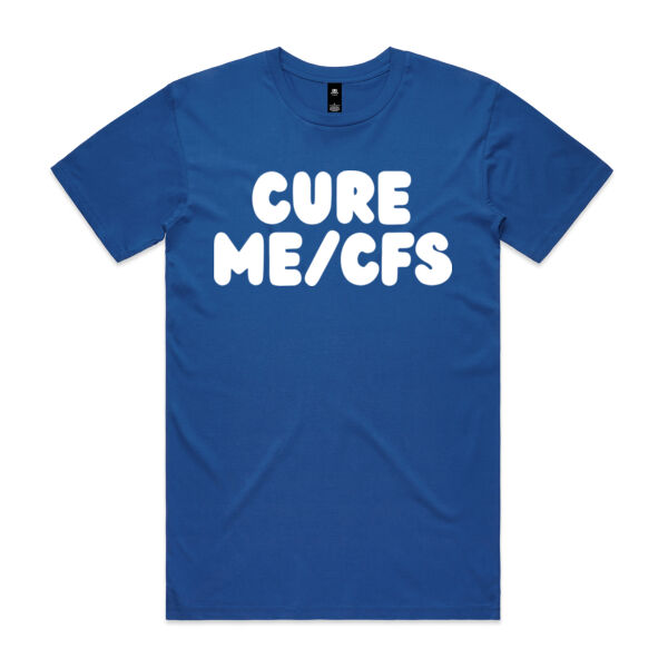 CURE ME/CFS Unisex Tee - White Print Thumbnail